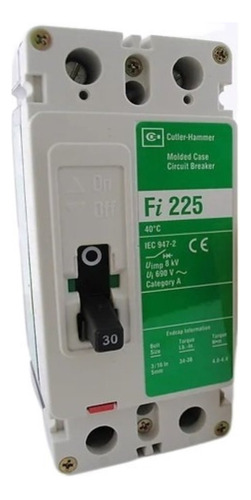 Breaker Industrial Fi 225 30a 2pl Cutler-hammer