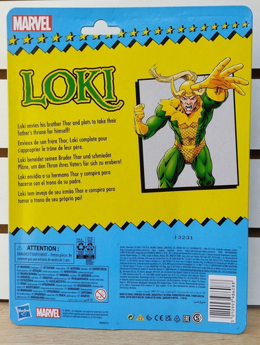 Figura Loki Linea Retro De Marvel Legends