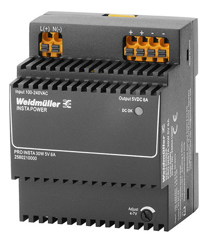 Weidmuller 30w 5vdc 6amp Fuente De Alimentacion 2580210000