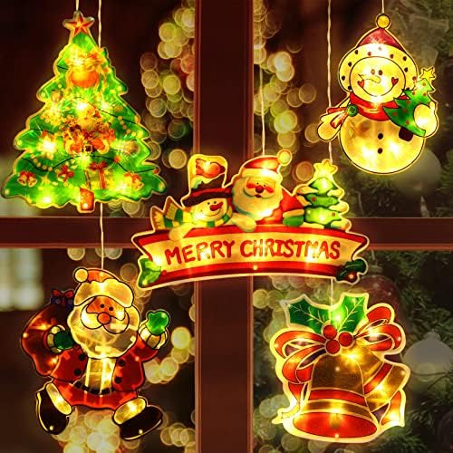 5 Luces De Navidad Para Ventana Decoracion De Silueta De Ven
