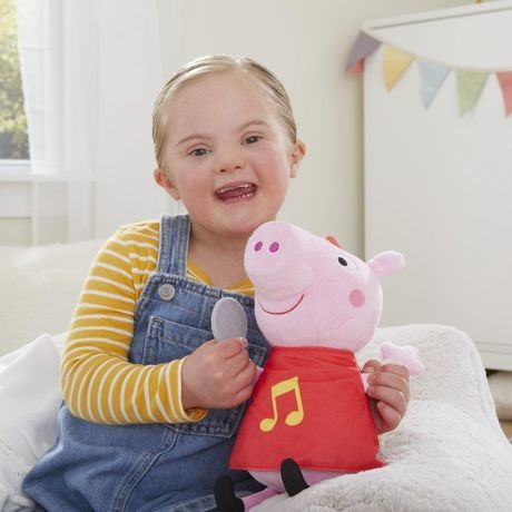 Imagen 5 de 5 de Peppa Pig - Peluche Musical - 30 Cm Alto - Hasbro -