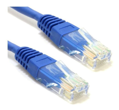 Cable Patch Utp Cat6 1 Mts. Azul Factura/boleta