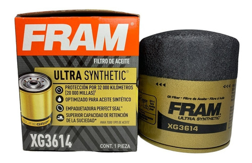 Filtro De Aceite Fram Para Aceite Sintético Xg3614  Dodge 