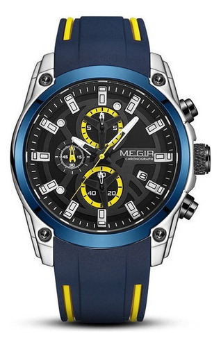 Reloj Cronógrafo Luminoso De Cuarzo Megir