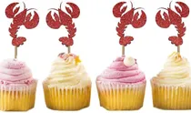 Comprar 36 Adornos Para Cupcakes De Langosta, Adornos Para Cupcakes
