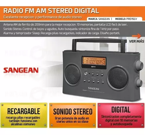 Radio cassette portátil digital de audio y sonido