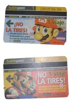 Comprar Dos Tarjetas Subtepass Serie Mario Bros Serie 54 Nueva