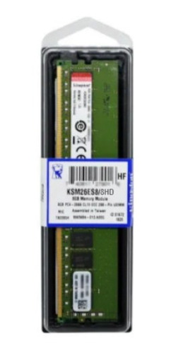 Memória Servidor 8gb Ddr4 2666mhz Ecc Kingston Ksm26es8/8hd