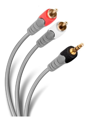 Cable Reforzado Plug 3.5mm A 2 Plug Rca 3.6m Teatro Steren