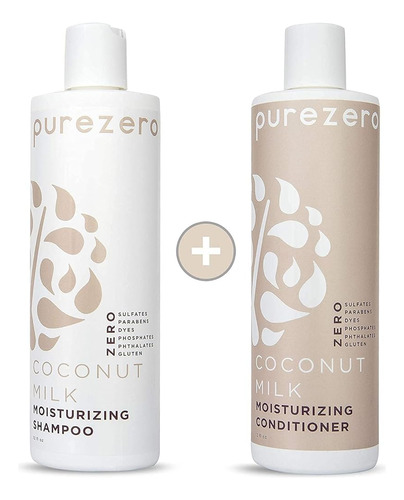 Purezero Coconut Milk Shampoo & Conditioner Set - Hidratació