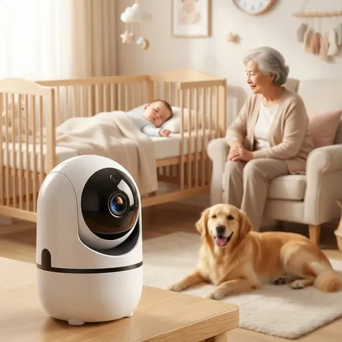 A Câmera Wifi Babá Eletrônica Pet 360° Visão Noturna