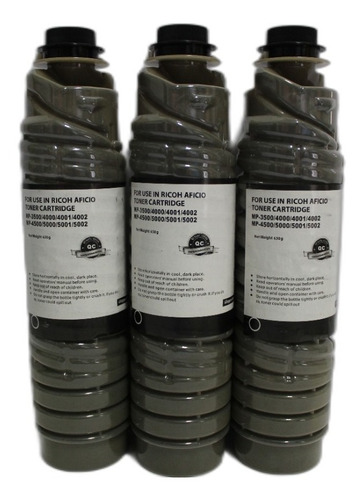 Imagen 1 de 1 de Kit 3 Toner Para Ricoh Mp 3500/4000/4001/4002/4500/5000/5001