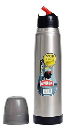 Imagen 2 de 3 de Termo Lumilagro Luminox de acero inoxidable 1L acero