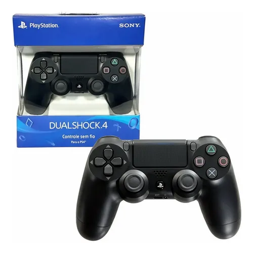 Controle Ps4 Sem Fio Joystick Ps4 Para Pc E Console Preto - R$ 105,12