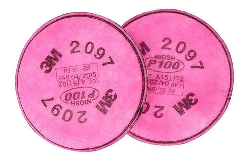 1 Par 2097 3m Partículas Vapores Orgánicos Polvos P100 Color Magenta
