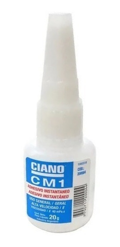 Imagen 1 de 9 de Adhesivo Cianoacrilato Ciano Cm1 20 Gr Instantaneo