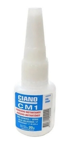 Adhesivo Cianoacrilato Ciano Cm1 20 Gr Instantaneo