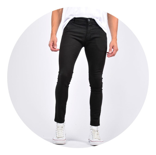 Jeans Corte Chino Negro 