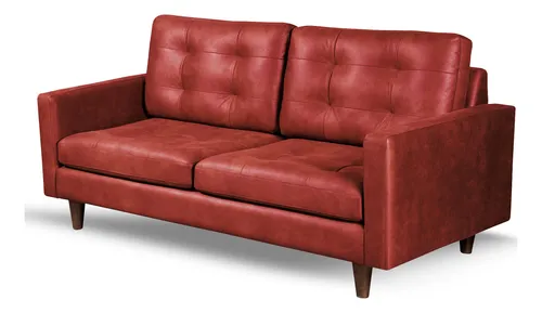 Sofa Napoles 3 Cuerpos Cuero Kentucky - Latam Home