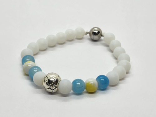 Pulsera Blanco Celeste Amarilo Futbol Argentina - Pulse 