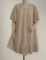 Comprar Vestido Mujer M A 8xl Encaje Rebrode Talle Grande Civil