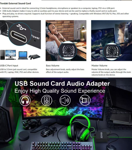 Usb External Converter Audio Stereo