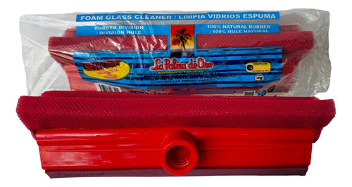 30 Limpia Vidrios Manual Con Jalador Y Espuma Palma De Oro
