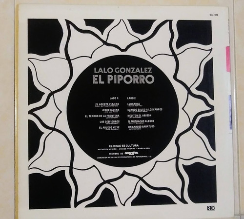 Lalo Gonzalez El Piporro El Agente Viajero Lp