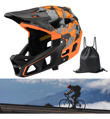 Casco De Ciclismo Casco De Bicicleta, Absorción L Naranja