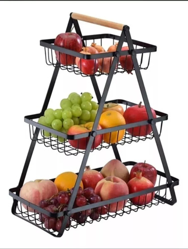 Estante Para Frutas/verdura 3 Niveles Organizador Metal
