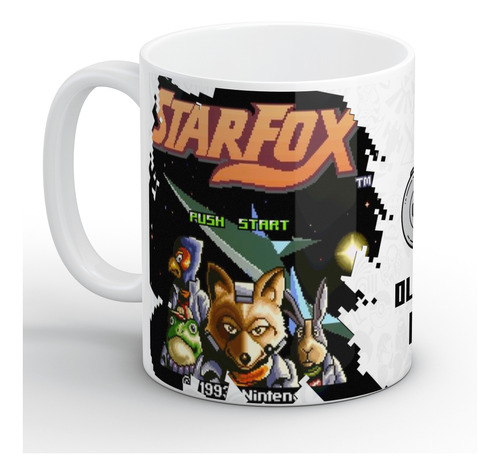 Tazón Star Fox Old School Retrogames 