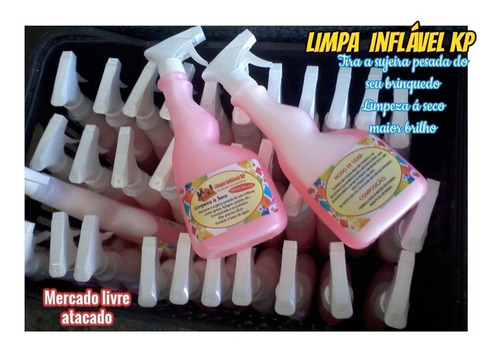 Imagem 2 de 10 de Limpa Kp1000 Brinquedos Infláveis Kit C/05 Borrifador 500ml.