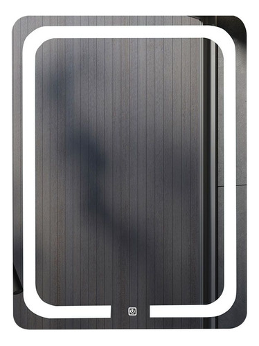 Espejo D Baño Moderno Led Tactil 60x80cm Vertical C Luz Fria