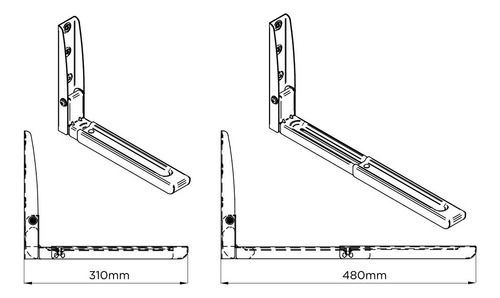 Suporte Para Microondas E Forno Elétrico ELG Mw03 Prata