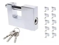 Comprar Set X 10 Candado Blindado Horizontal 70 Mm 3 Llaves Macizo