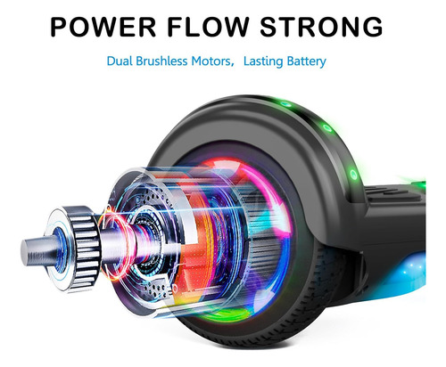 Hoverboard Autoequilibrio Con Luces Led Y Ruedas Bluetooth