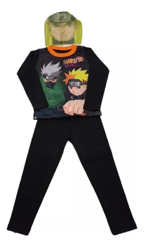  Pijama Conjunto De Naruto Niños Con Mascara Manga Larga