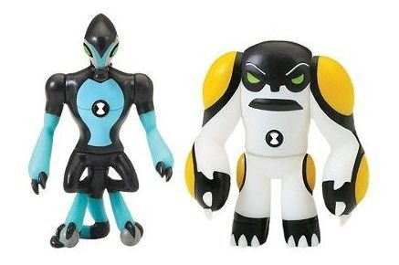 Imagem 2 de 4 de Ben 10 - 2 Bonecos De Criação Alien - Xlr8 E Bala De Canhão