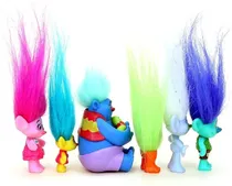 Comprar Vndaxau Poppy Trolls Muñeca Con Pelo Set De 6, Trolls Juguet