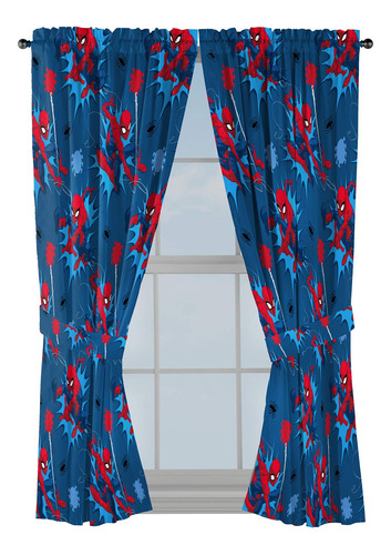 Cortinas De Marvel Spiderman Spidey Daze, 63 Pulgadas, Decor