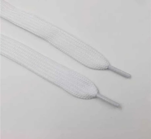 Kit 3 Pares Cadarço Largo Bboy Fat Lace Grosso Branco Tenis