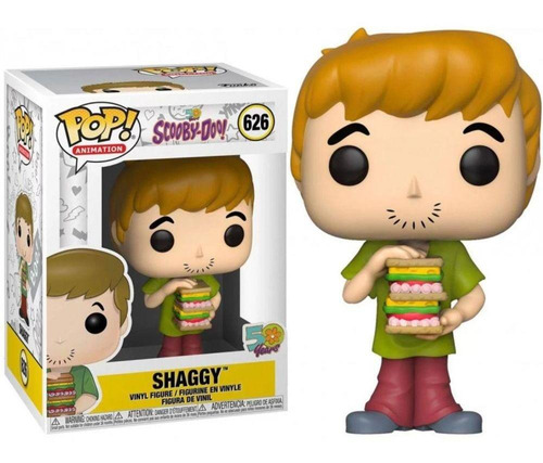 Boneco Funko Pop Scooby Doo 50 Anos Shaggy / Salsicha 626