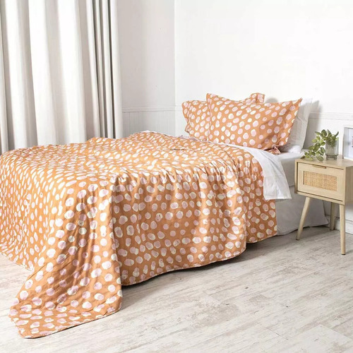 Set Cobertor Quilt Estampado + Sabana 2 Plazas Verano