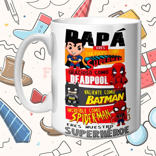 Imagen 3 de 10 de Taza Día Del Padre! Mi Papá Es Como... Varios Diseños