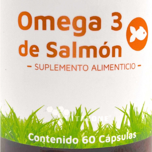 Imagen 5 de 5 de Omega 3 De Salmón 60 Cápsulas Vidanat