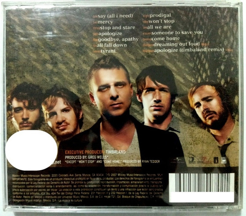 One Republic Dreaming Out Loud - Cd Original (Usado)