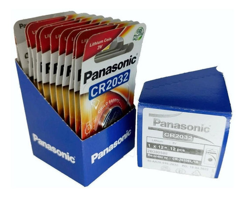 Bateria Cr2032 3v Panasonic Cx 12 Un