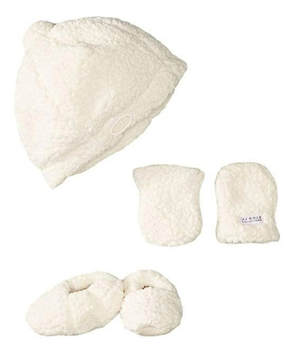 Set Gorro Botitas Y Guantes 0-6 M Jjcole Bebe -mvd Kids