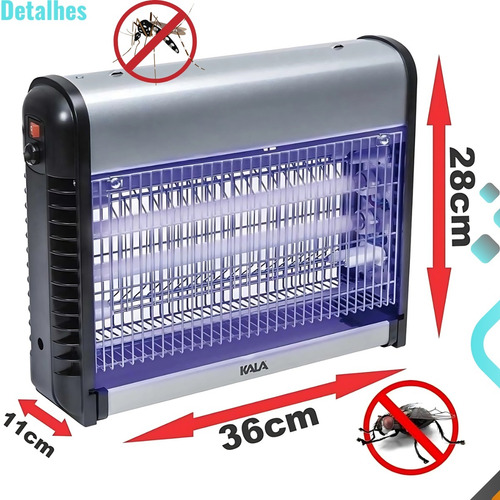 Mata Insetos Elétrico Moscas Mosquitos 16w Profissional 127V