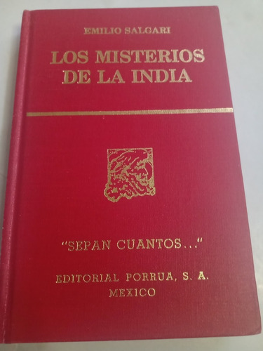 Los Misterios De La India Emilio Salgari Pasta Dura Hermoso